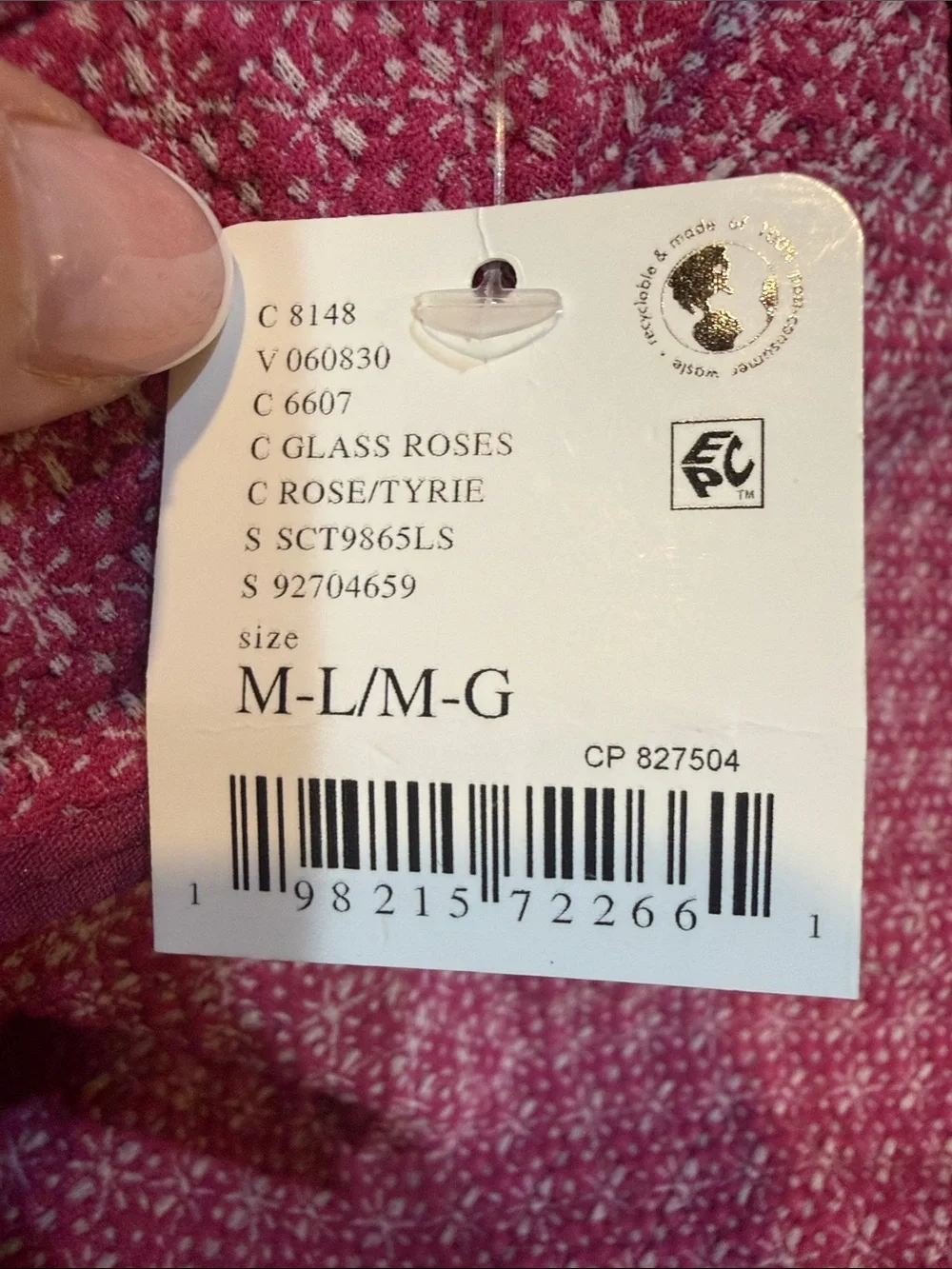 NWT Free People Love Letter Long Sleeve - Glass Roses